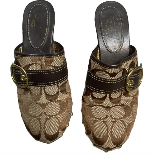 Coach 1941 Willow Signature Stud Detail Mule Clogs - Picture 2 of 9